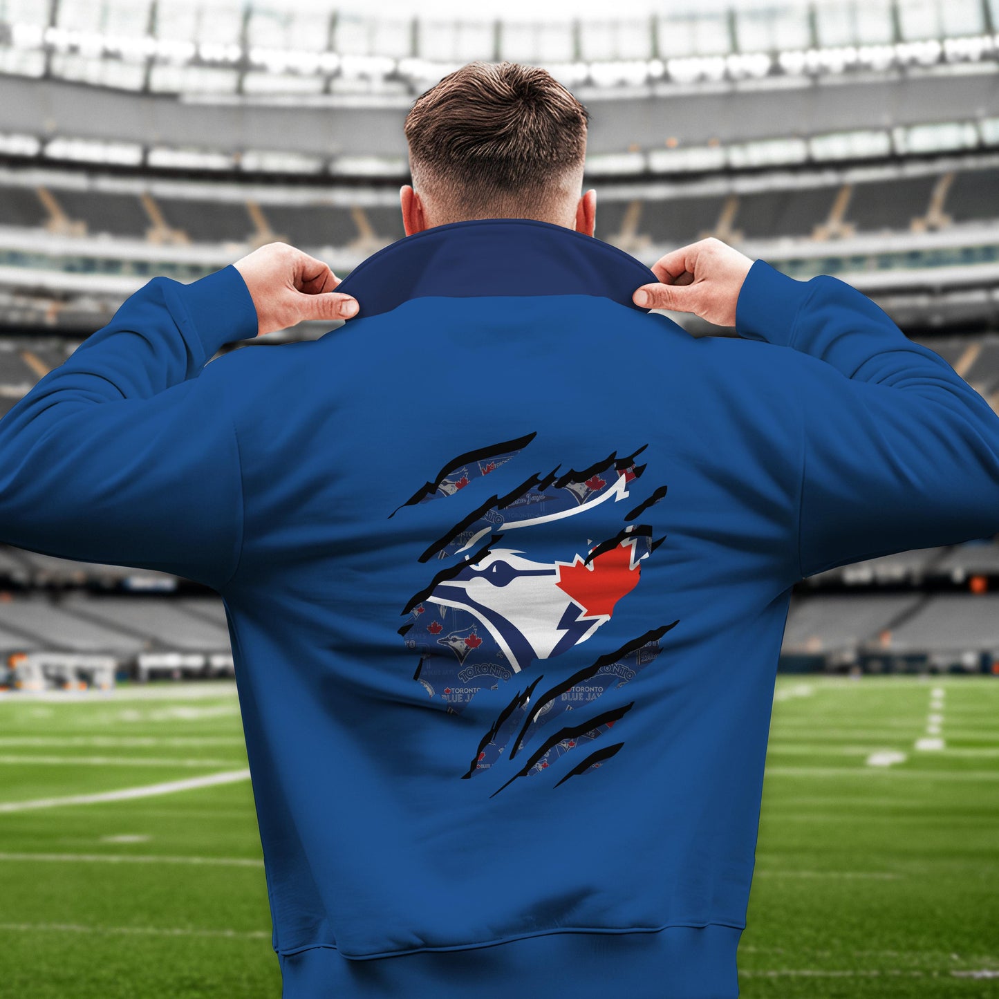 Toronto Blue Jays New Collection Casual Stand Collar Sweatshirt MLB AZTGSCSW000349