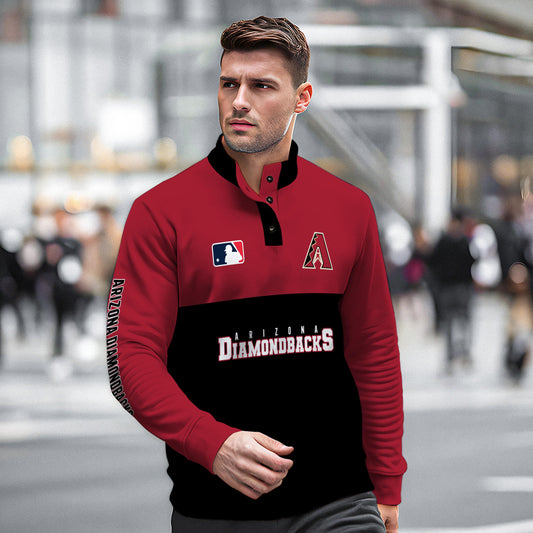 Arizona Diamondbacks New Collection Casual Stand Collar Sweatshirt MLB AZTGSCSW000351