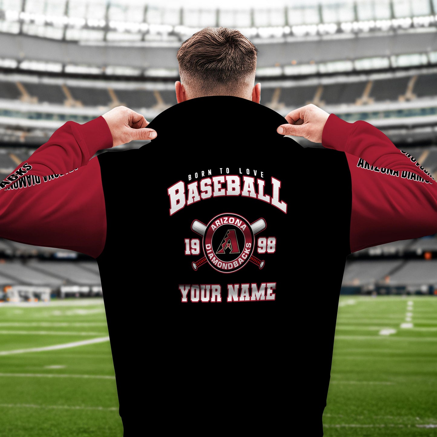 Arizona Diamondbacks New Collection Casual Stand Collar Sweatshirt MLB AZTGSCSW000351