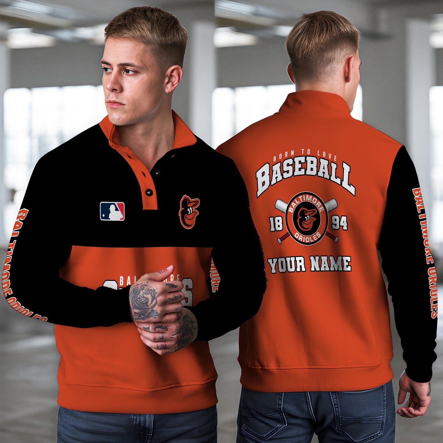 Baltimore Orioles New Collection Casual Stand Collar Sweatshirt MLB AZTGSCSW000353