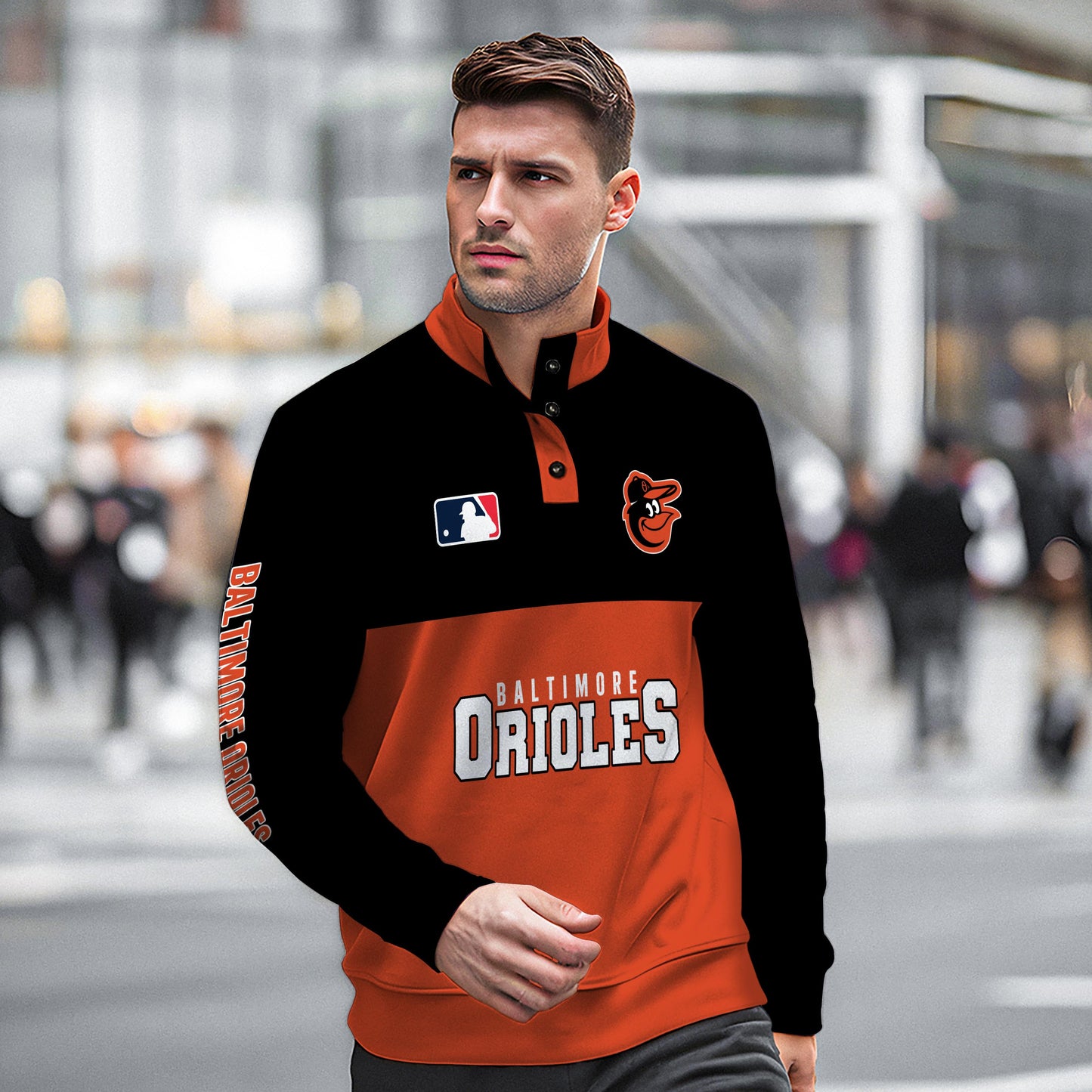 Baltimore Orioles New Collection Casual Stand Collar Sweatshirt MLB AZTGSCSW000353