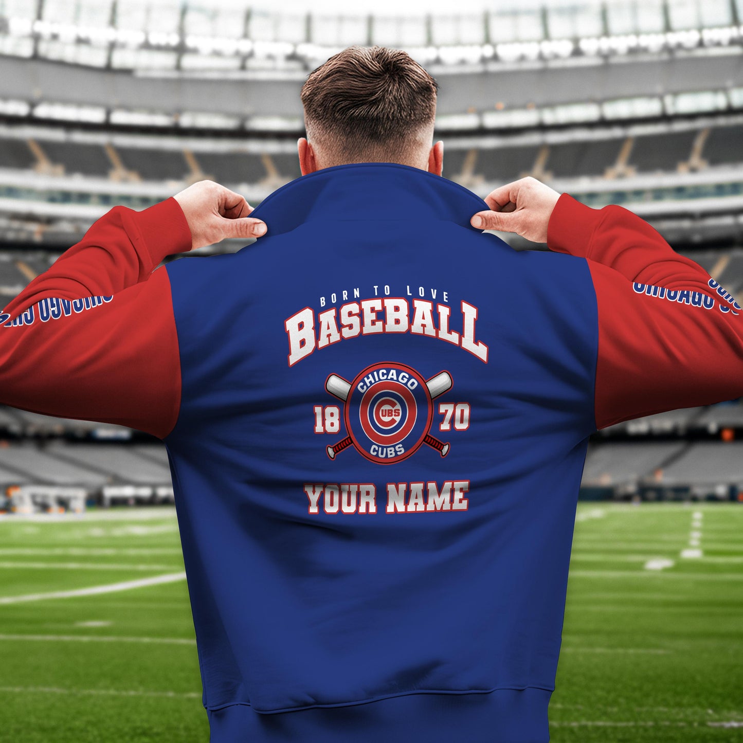 Chicago Cubs New Collection Casual Stand Collar Sweatshirt MLB AZTGSCSW000355