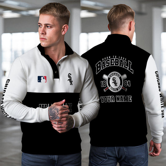 Chicago White Sox New Collection Casual Stand Collar Sweatshirt MLB AZTGSCSW000356