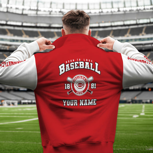 Cincinnati Reds New Collection Casual Stand Collar Sweatshirt MLB AZTGSCSW000357