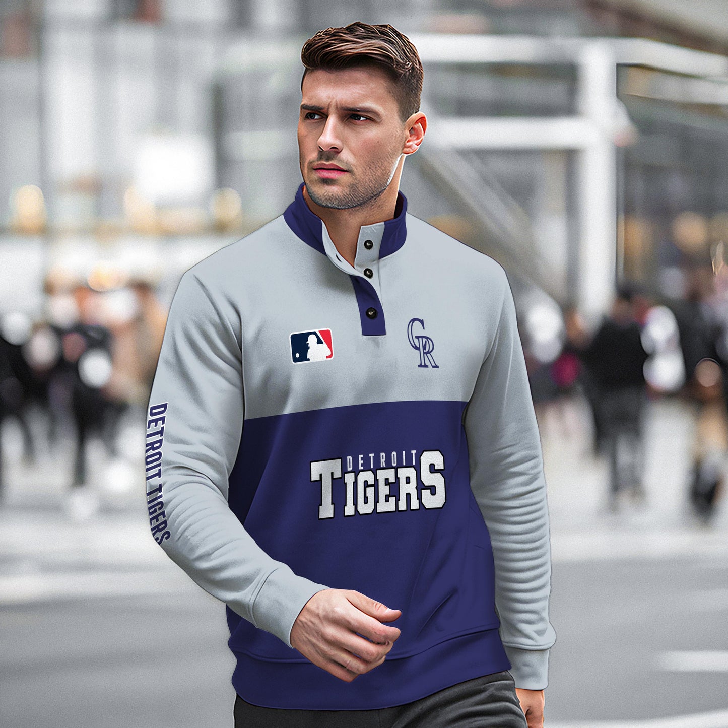 Detroit Tigers New Collection Casual Stand Collar Sweatshirt MLB AZTGSCSW000360