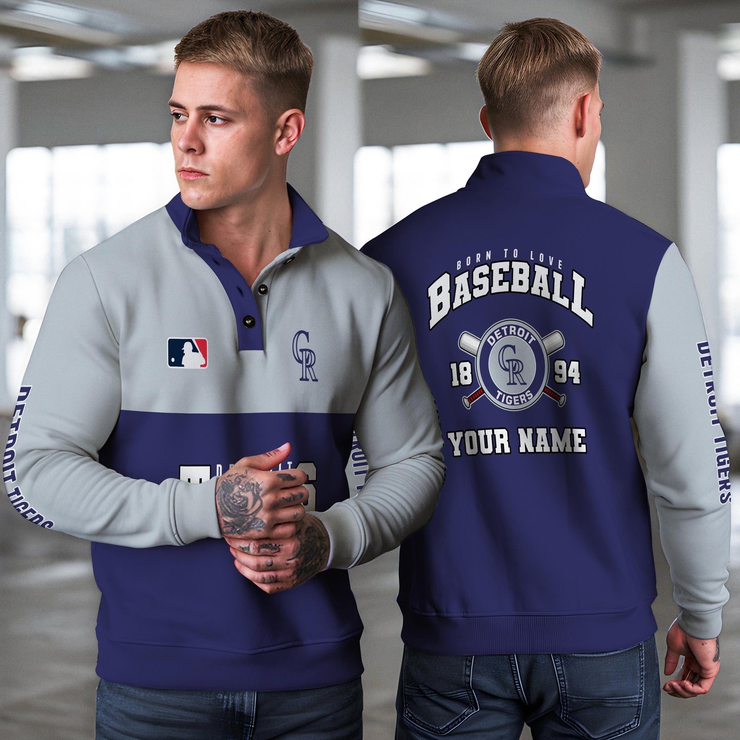 Detroit Tigers New Collection Casual Stand Collar Sweatshirt MLB AZTGSCSW000360