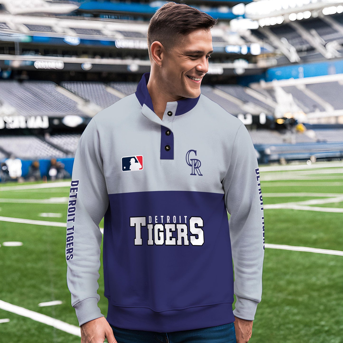 Detroit Tigers New Collection Casual Stand Collar Sweatshirt MLB AZTGSCSW000360
