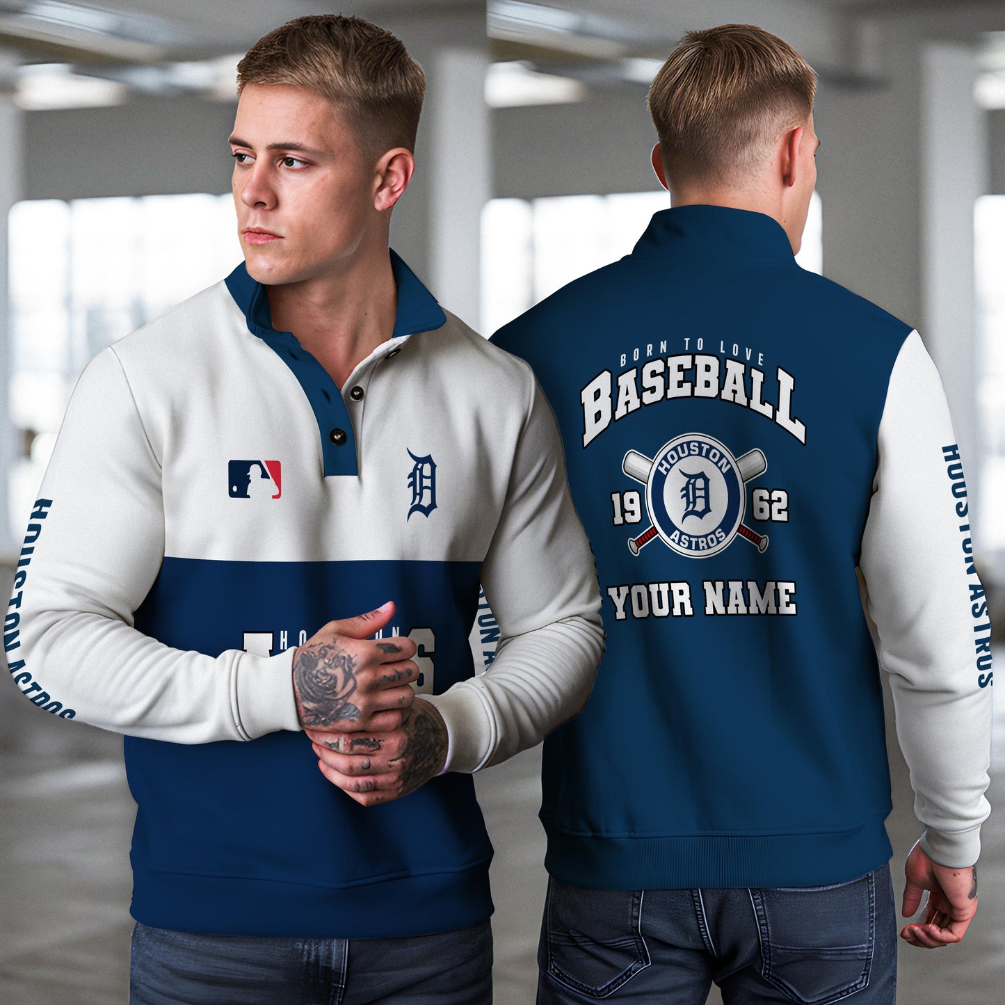 Houston Astros New Collection Casual Stand Collar Sweatshirt MLB AZTGSCSW000361