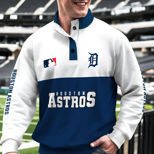 Houston Astros New Collection Casual Stand Collar Sweatshirt MLB AZTGSCSW000361