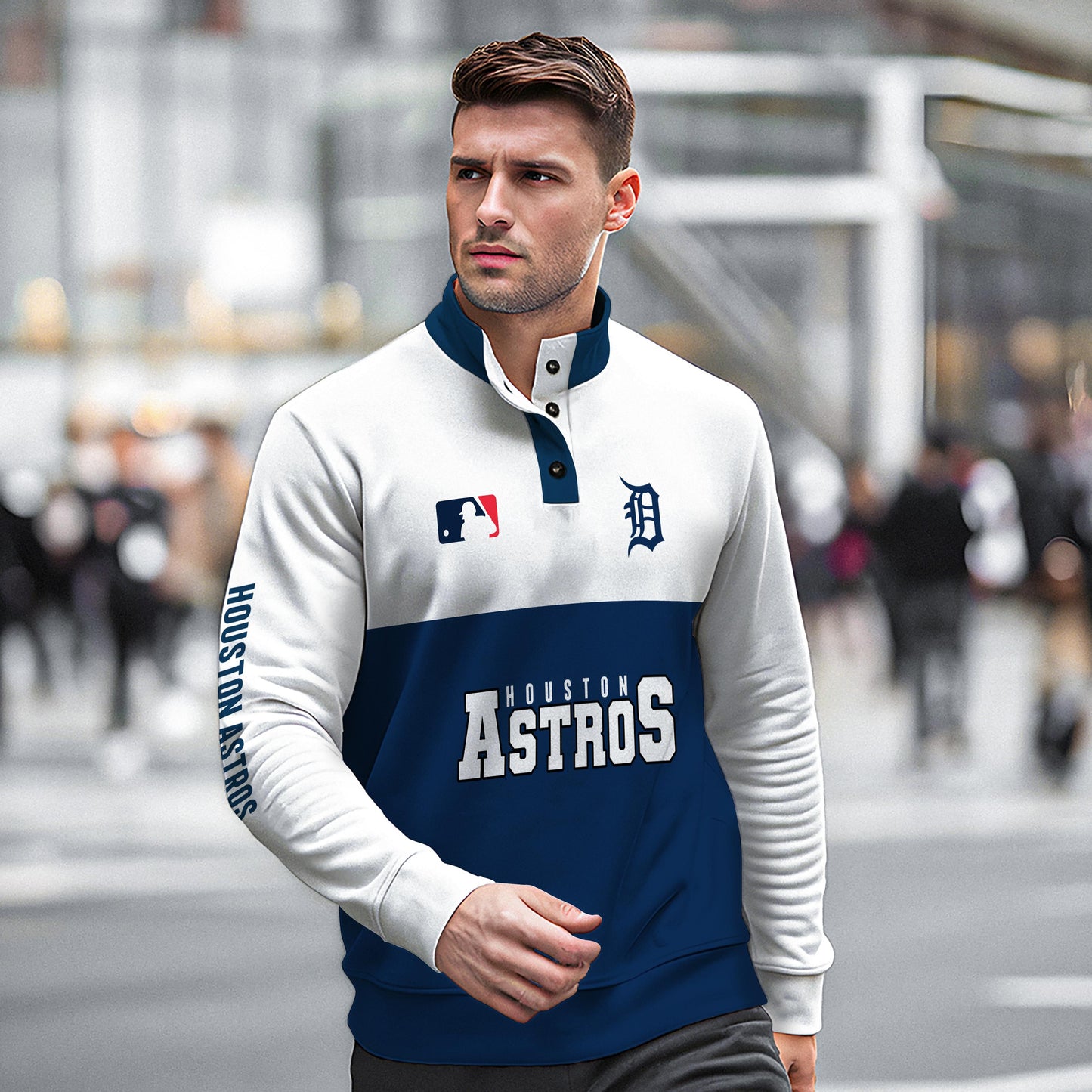Houston Astros New Collection Casual Stand Collar Sweatshirt MLB AZTGSCSW000361