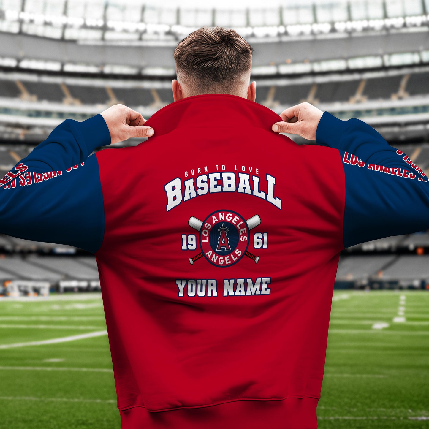 Los Angeles Angels New Collection Casual Stand Collar Sweatshirt MLB AZTGSCSW000363