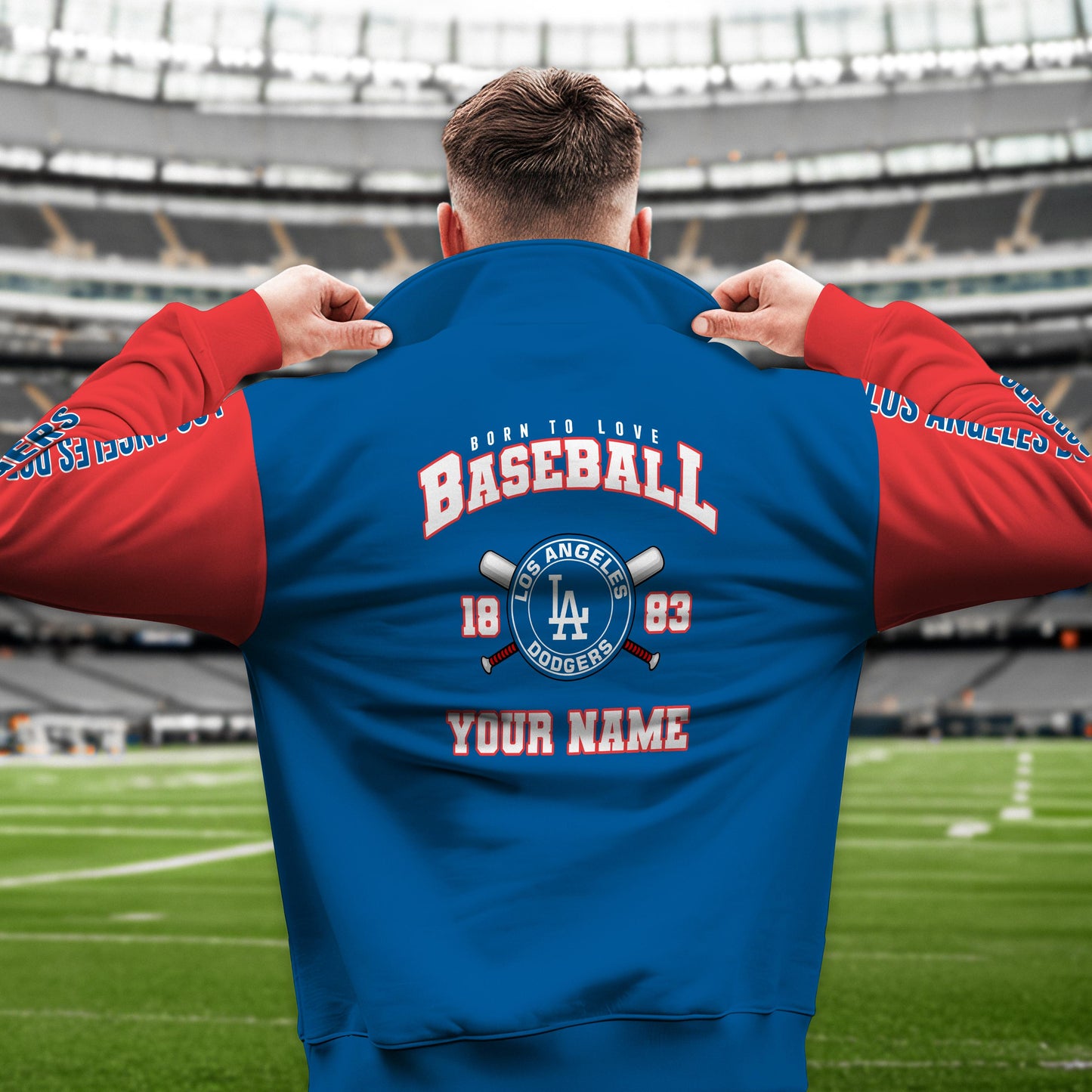 Los Angeles Dodgers New Collection Casual Stand Collar Sweatshirt MLB AZTGSCSW000364