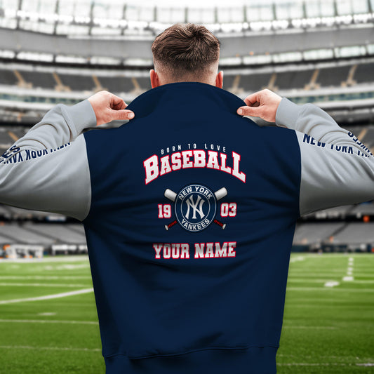 New York Yankees New Collection Casual Stand Collar Sweatshirt MLB AZTGSCSW000369