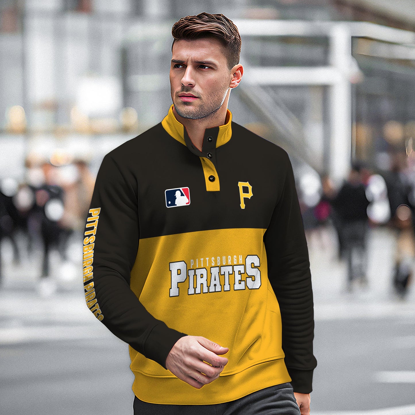 Pittsburgh Pirates New Collection Casual Stand Collar Sweatshirt MLB AZTGSCSW000372