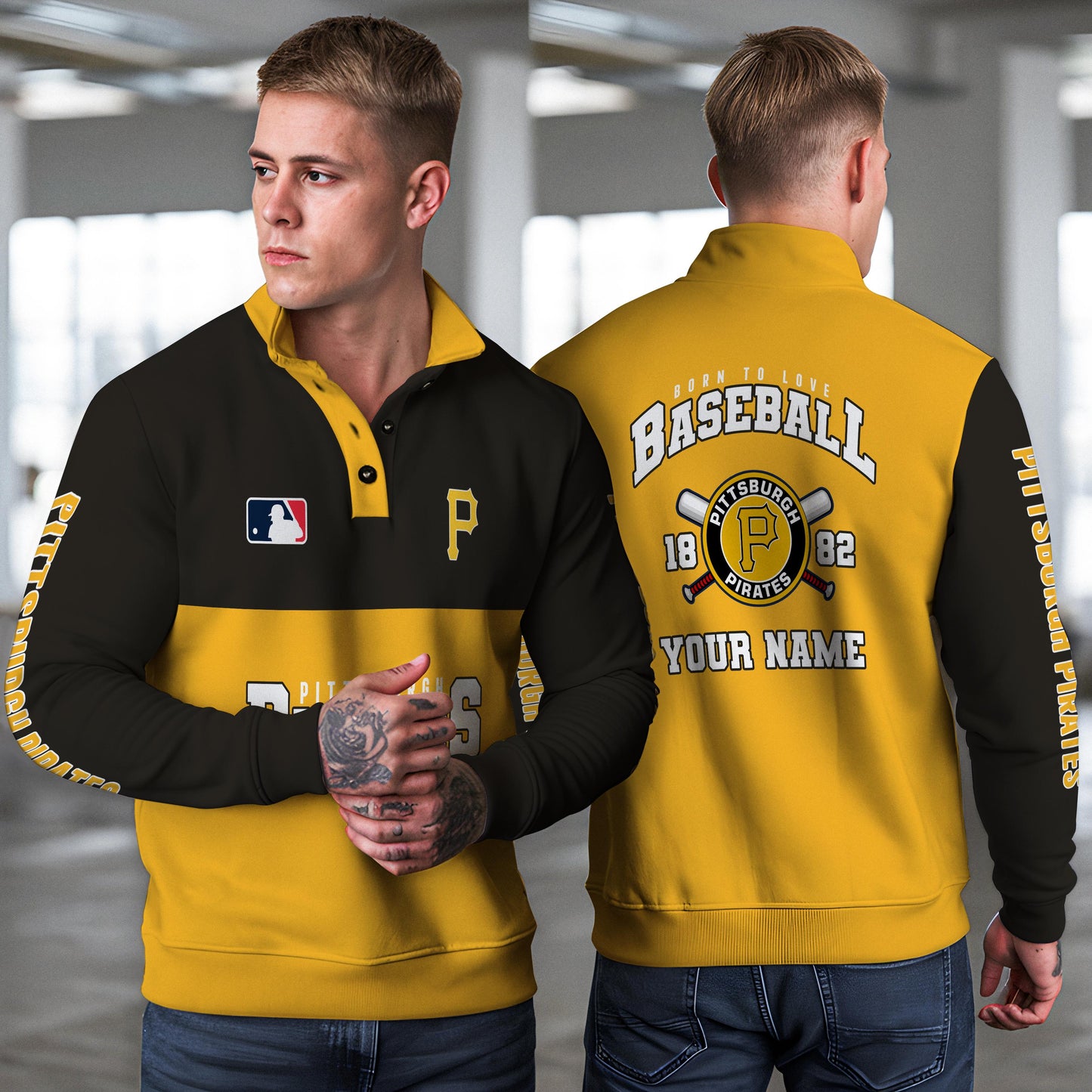 Pittsburgh Pirates New Collection Casual Stand Collar Sweatshirt MLB AZTGSCSW000372