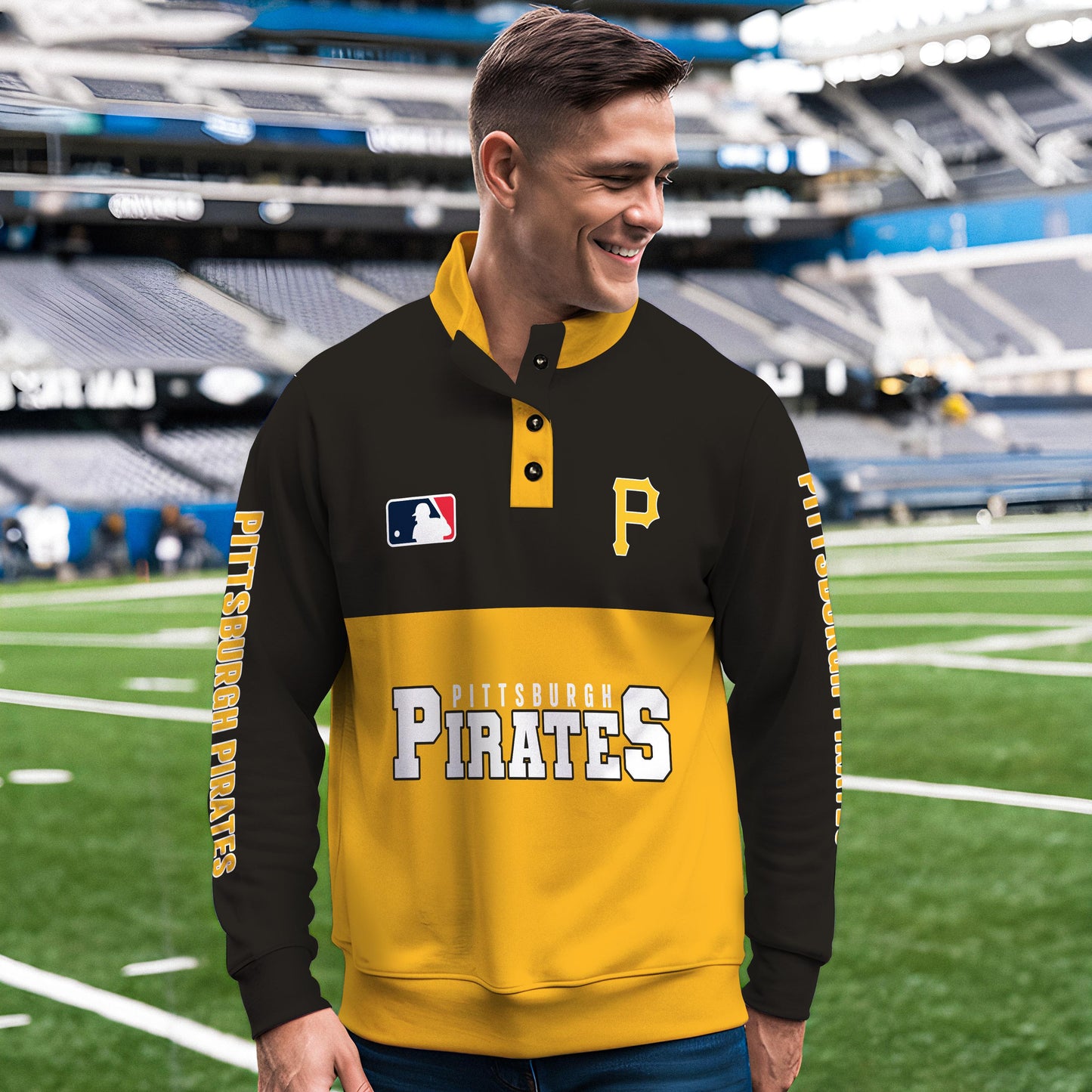 Pittsburgh Pirates New Collection Casual Stand Collar Sweatshirt MLB AZTGSCSW000372