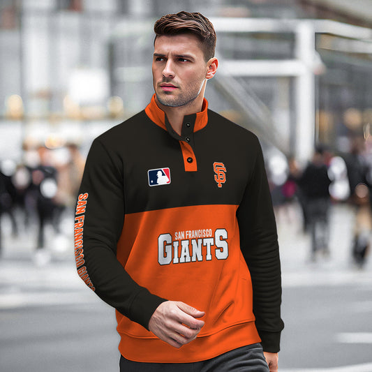 San Francisco Giants New Collection Casual Stand Collar Sweatshirt MLB AZTGSCSW000374