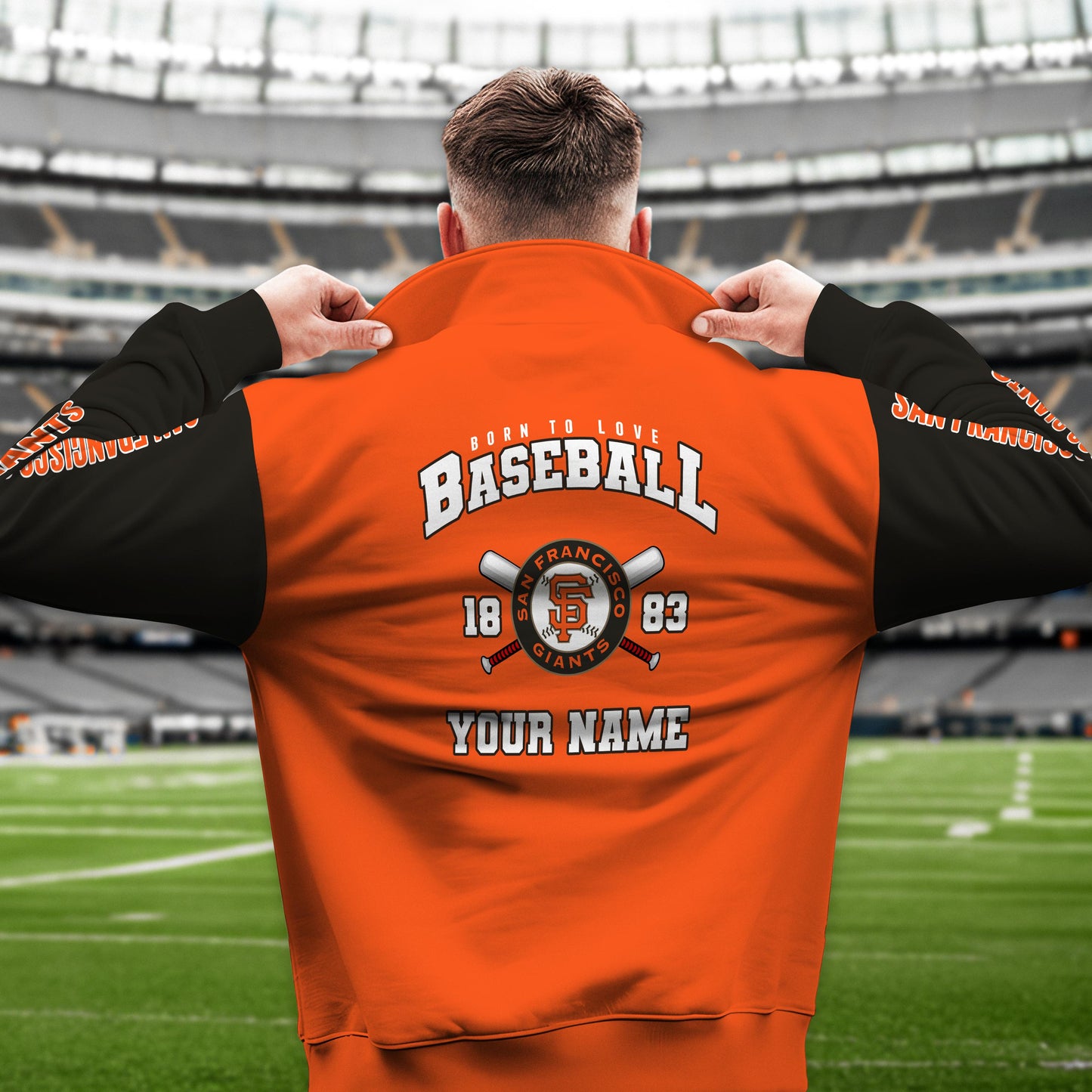 San Francisco Giants New Collection Casual Stand Collar Sweatshirt MLB AZTGSCSW000374