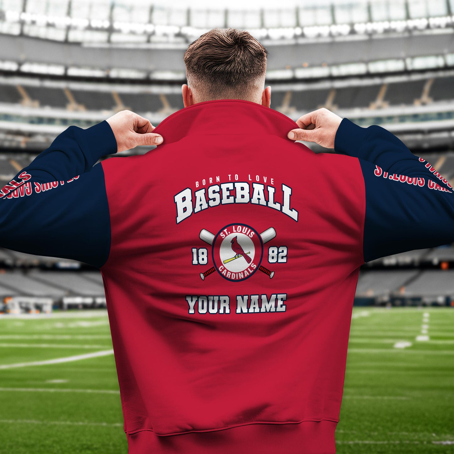 St. Louis Cardinals New Collection Casual Stand Collar Sweatshirt MLB AZTGSCSW000376