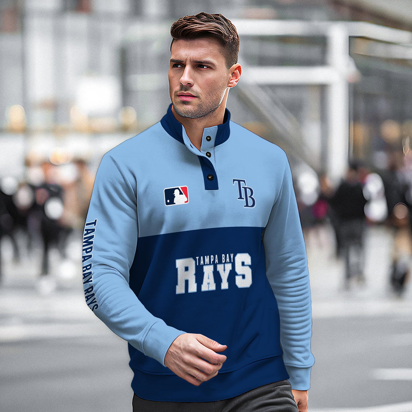 Tampa Bay Rays New Collection Casual Stand Collar Sweatshirt MLB AZTGSCSW000377