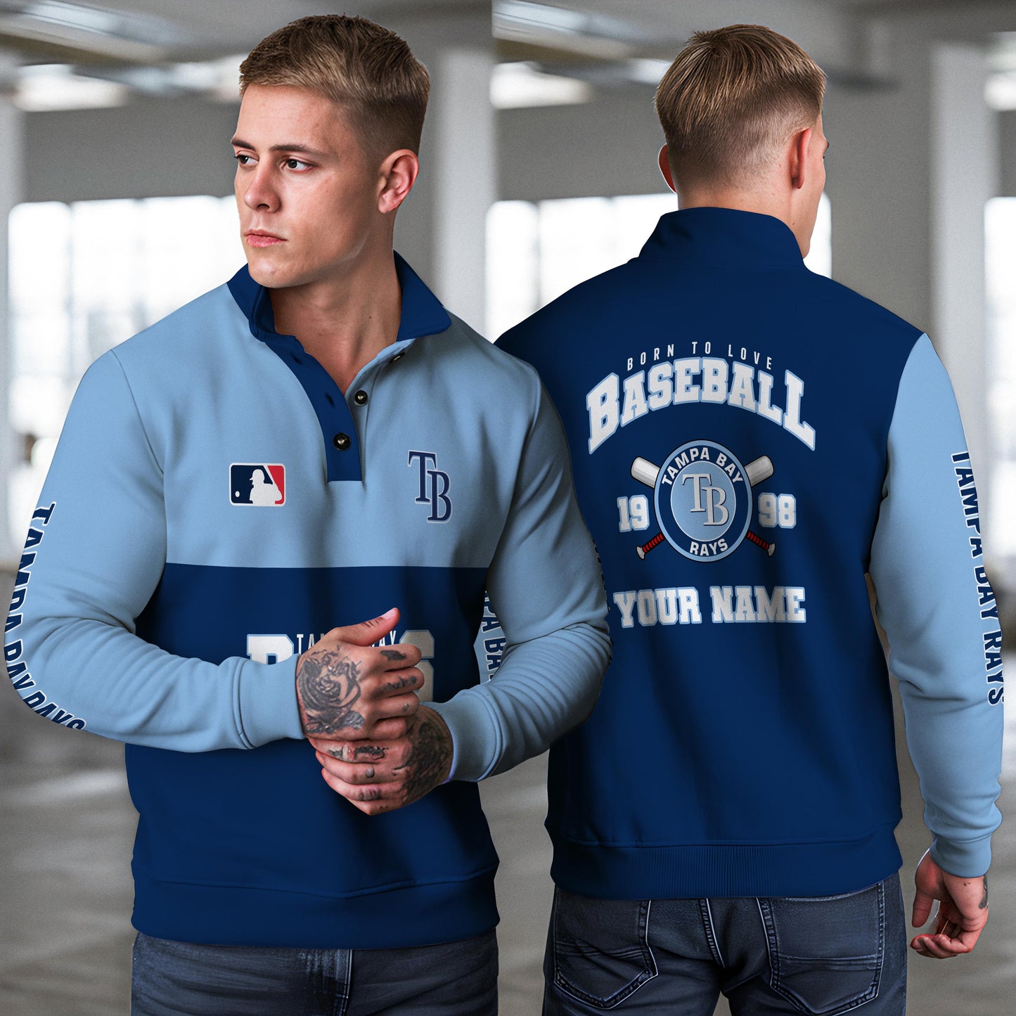 Tampa Bay Rays New Collection Casual Stand Collar Sweatshirt MLB AZTGSCSW000377