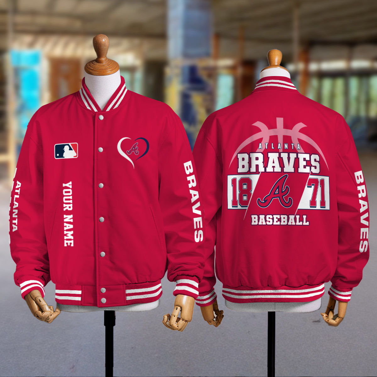 Atlanta Braves Premium New Varsity Jacket MLB AZTGVJK0000257