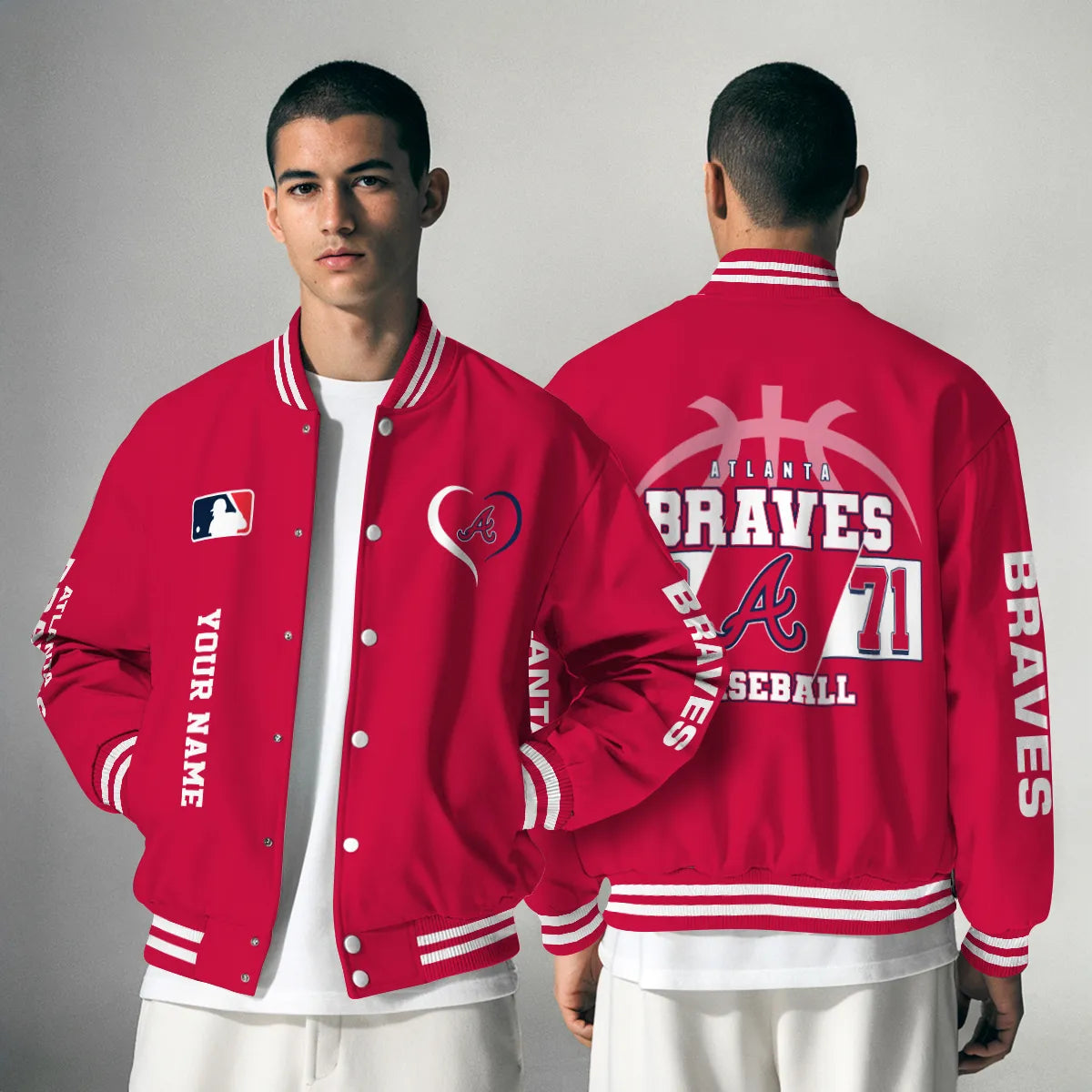 Atlanta Braves Premium New Varsity Jacket MLB AZTGVJK0000257