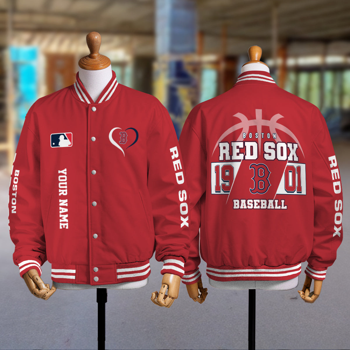 Boston Red Sox Premium New Varsity Jacket MLB AZTGVJK0000259