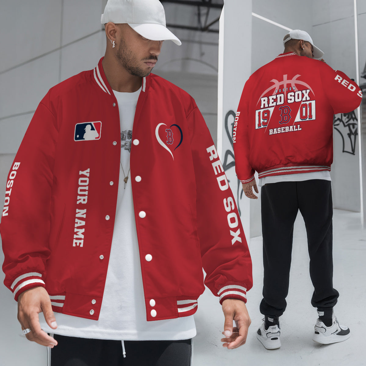 Boston Red Sox Premium New Varsity Jacket MLB AZTGVJK0000259