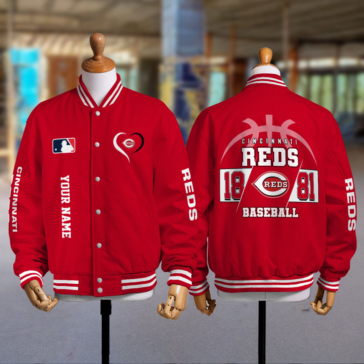 Cincinnati Reds Premium New Varsity Jacket MLB AZTGVJK0000262