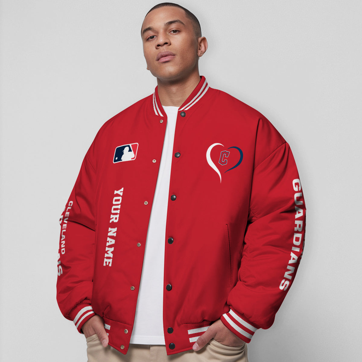 Cleveland Guardians Premium New Varsity Jacket MLB AZTGVJK0000263
