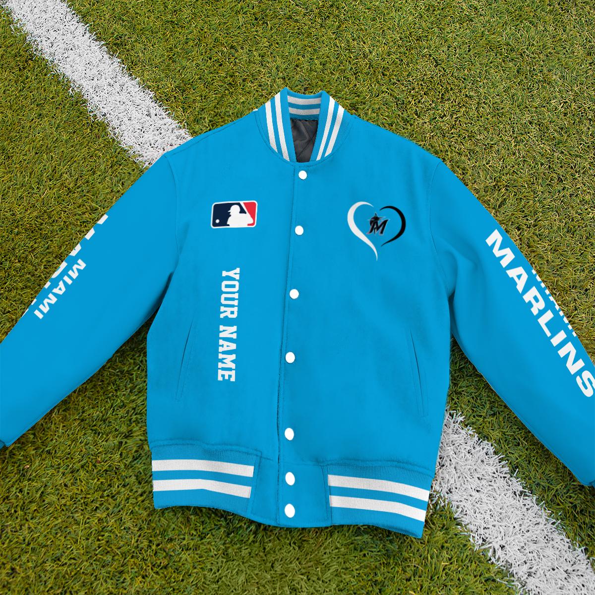 Miami Marlins Premium New Varsity Jacket MLB AZTGVJK0000270