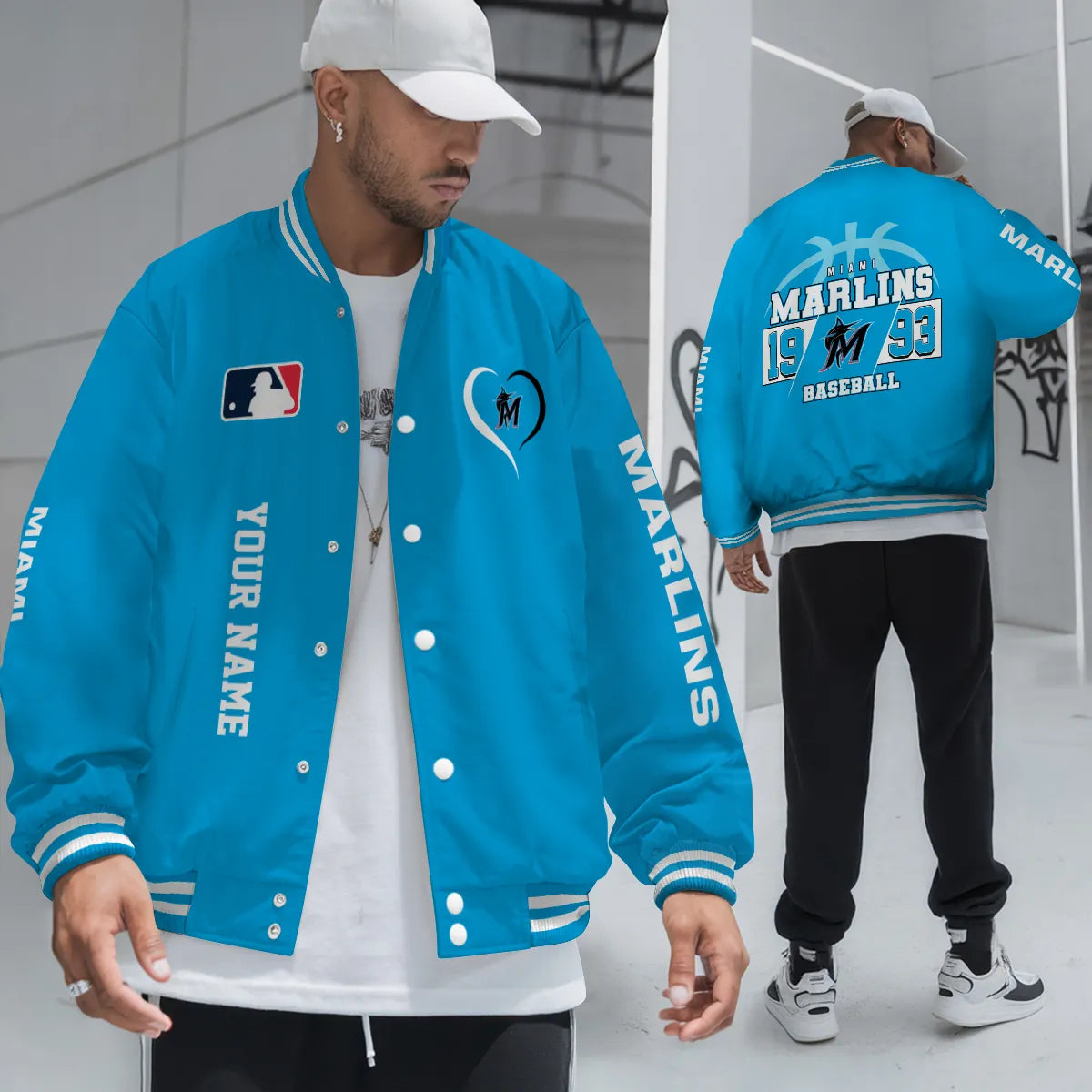 Miami Marlins Premium New Varsity Jacket MLB AZTGVJK0000270