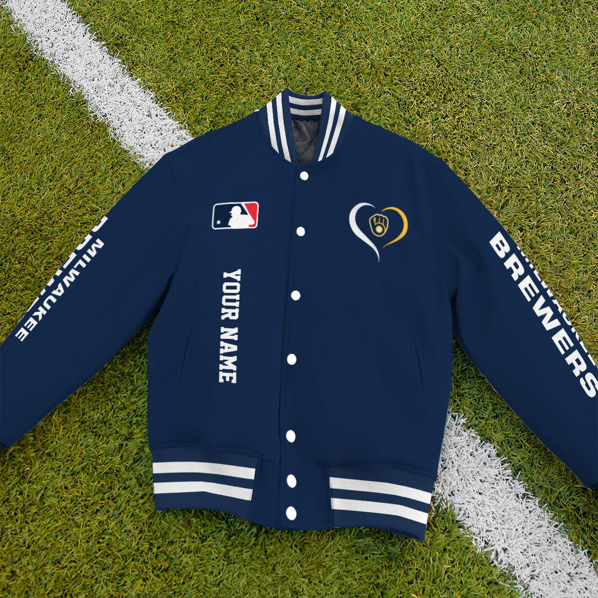 Milwaukee Brewers Premium New Varsity Jacket MLB AZTGVJK0000271