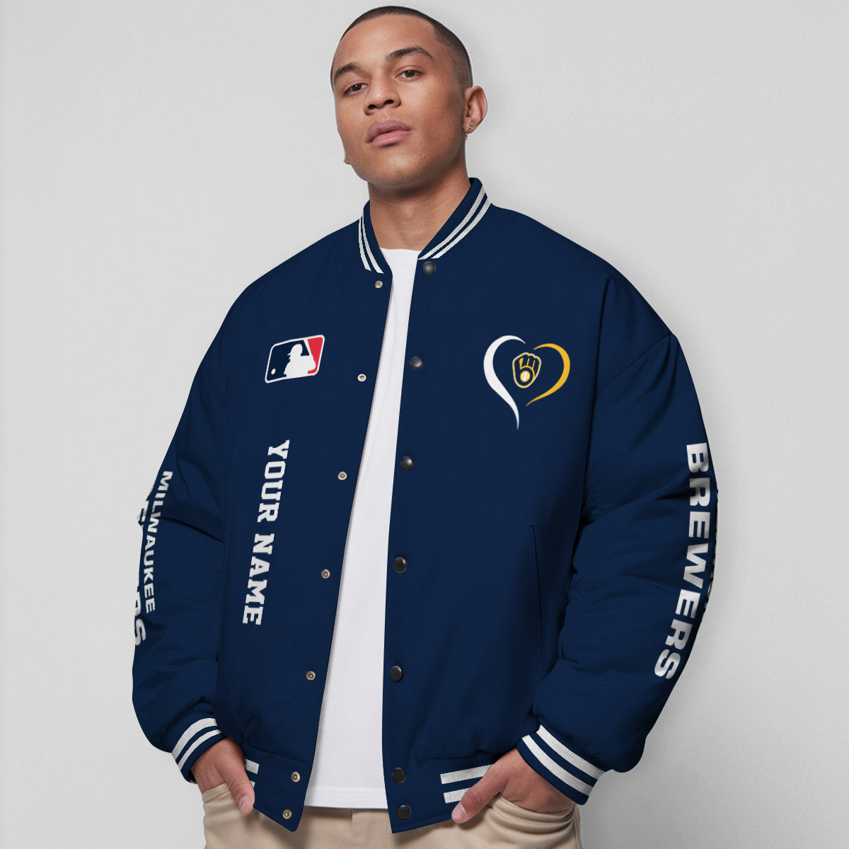 Milwaukee Brewers Premium New Varsity Jacket MLB AZTGVJK0000271
