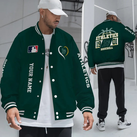 Oakland Athletics Premium New Varsity Jacket MLB AZTGVJK0000275