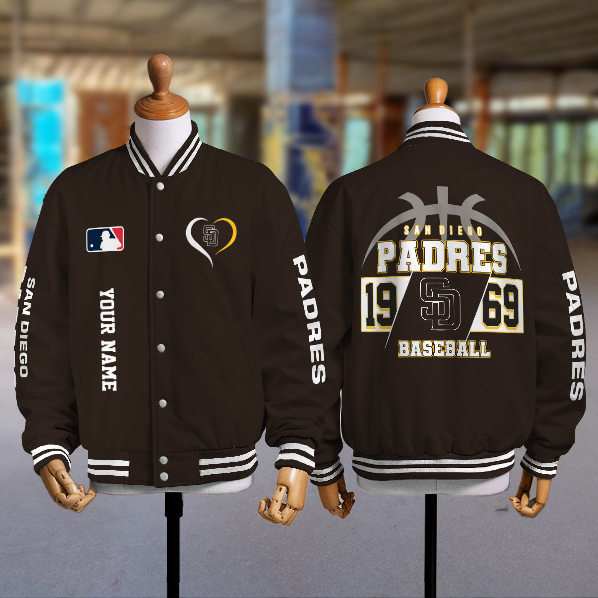 San Diego Padres Premium New Varsity Jacket MLB AZTGVJK0000278