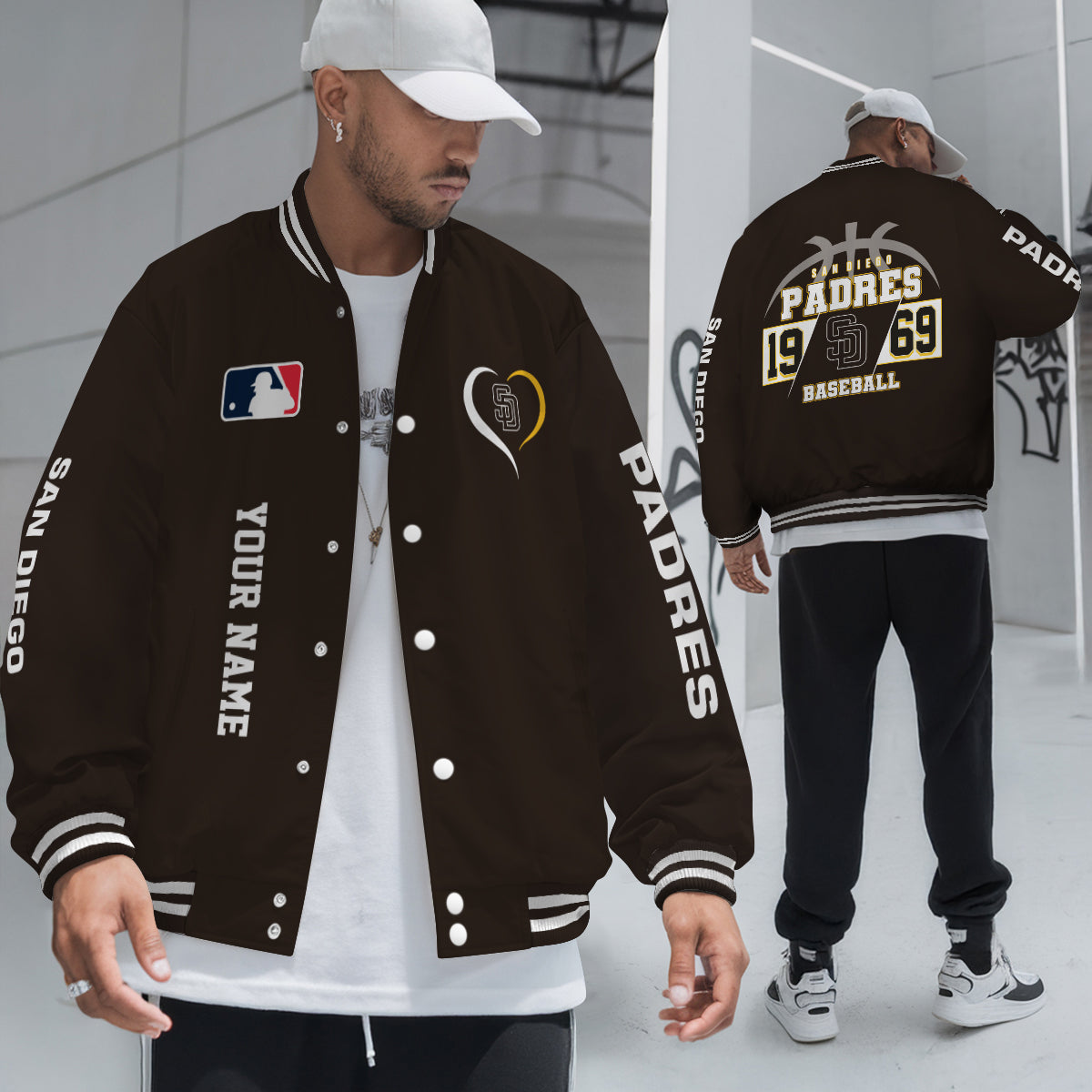 San Diego Padres Premium New Varsity Jacket MLB AZTGVJK0000278