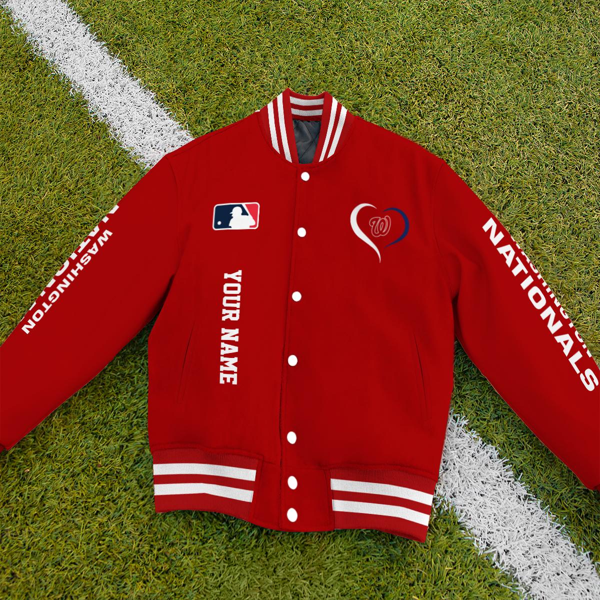 Washington Nationals Premium New Varsity Jacket MLB AZTGVJK0000285