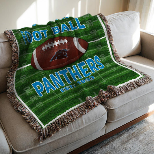 Carolina Panthers Premium New Woven Throw Blanket AZTGWVB000131