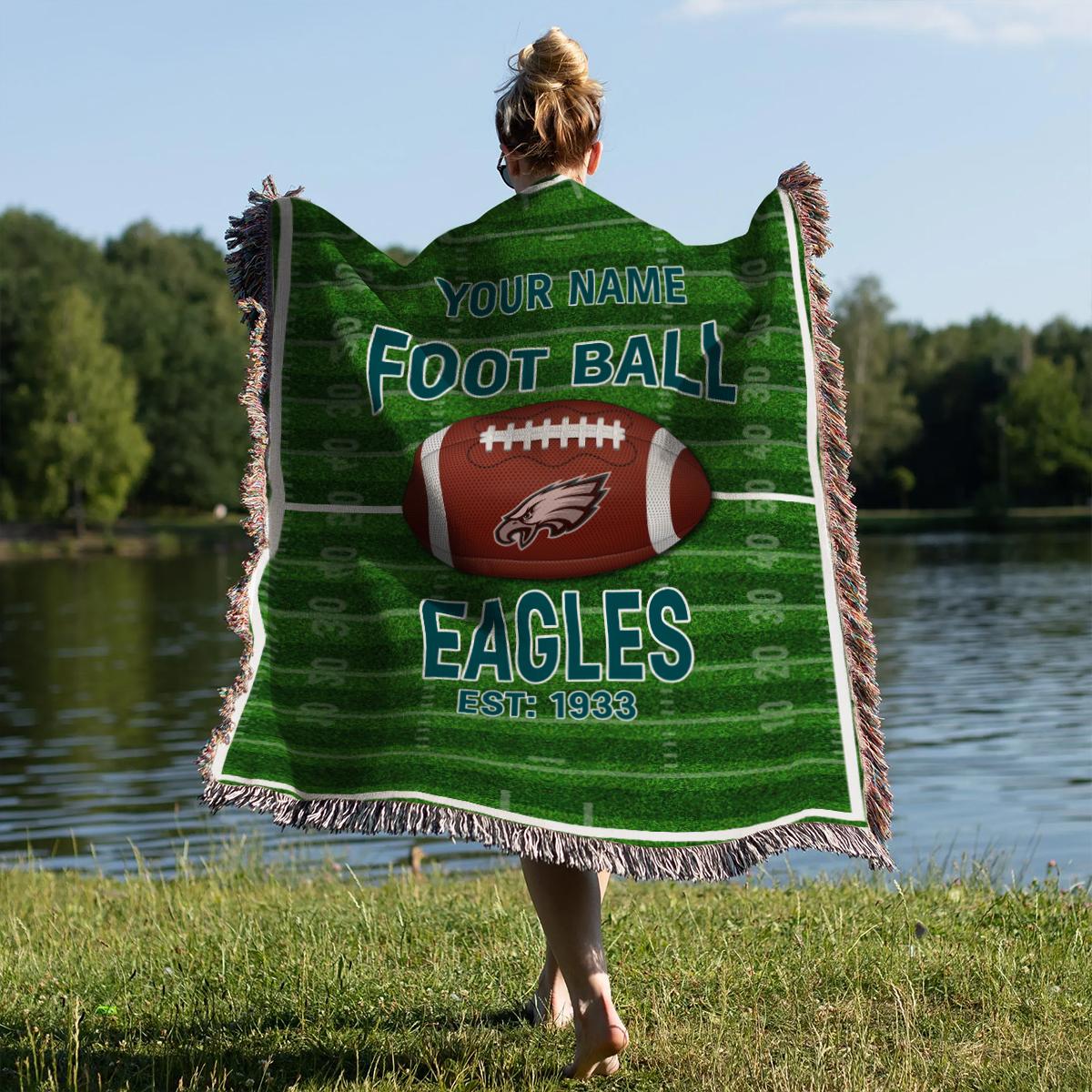 Philadelphia Eagles Premium New Woven Throw Blanket AZTGWVB000140