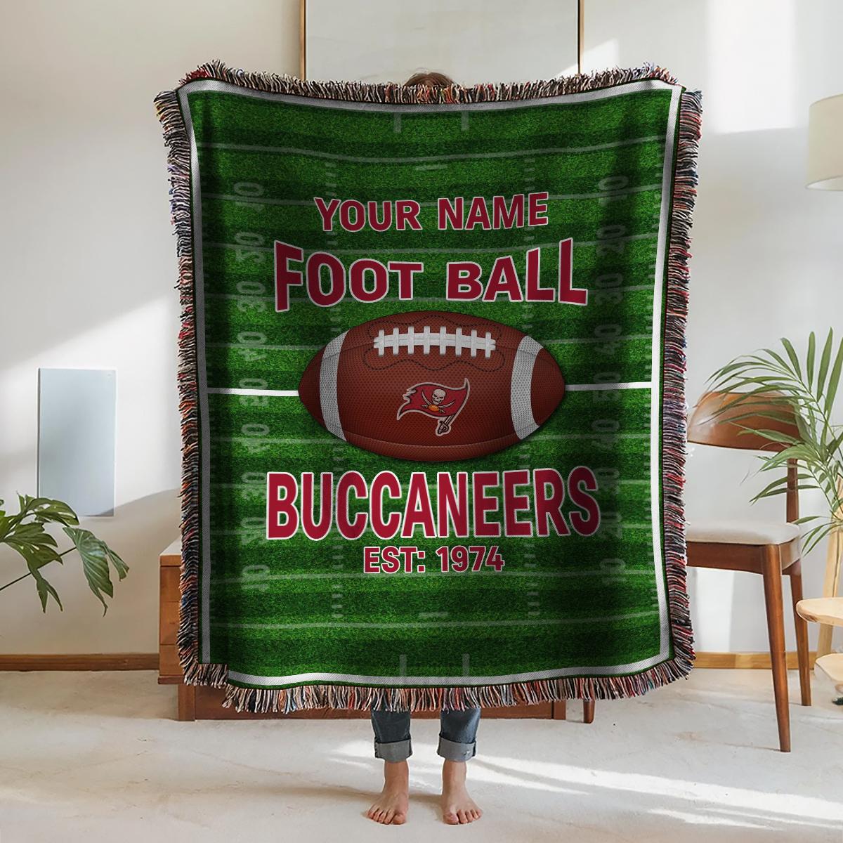 Tampa Bay Buccaneers Premium New Woven Throw Blanket AZTGWVB000143