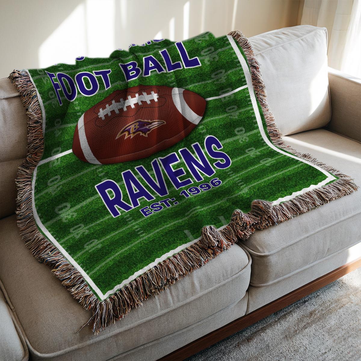 Baltimore Ravens Premium New Woven Throw Blanket AZTGWVB000145