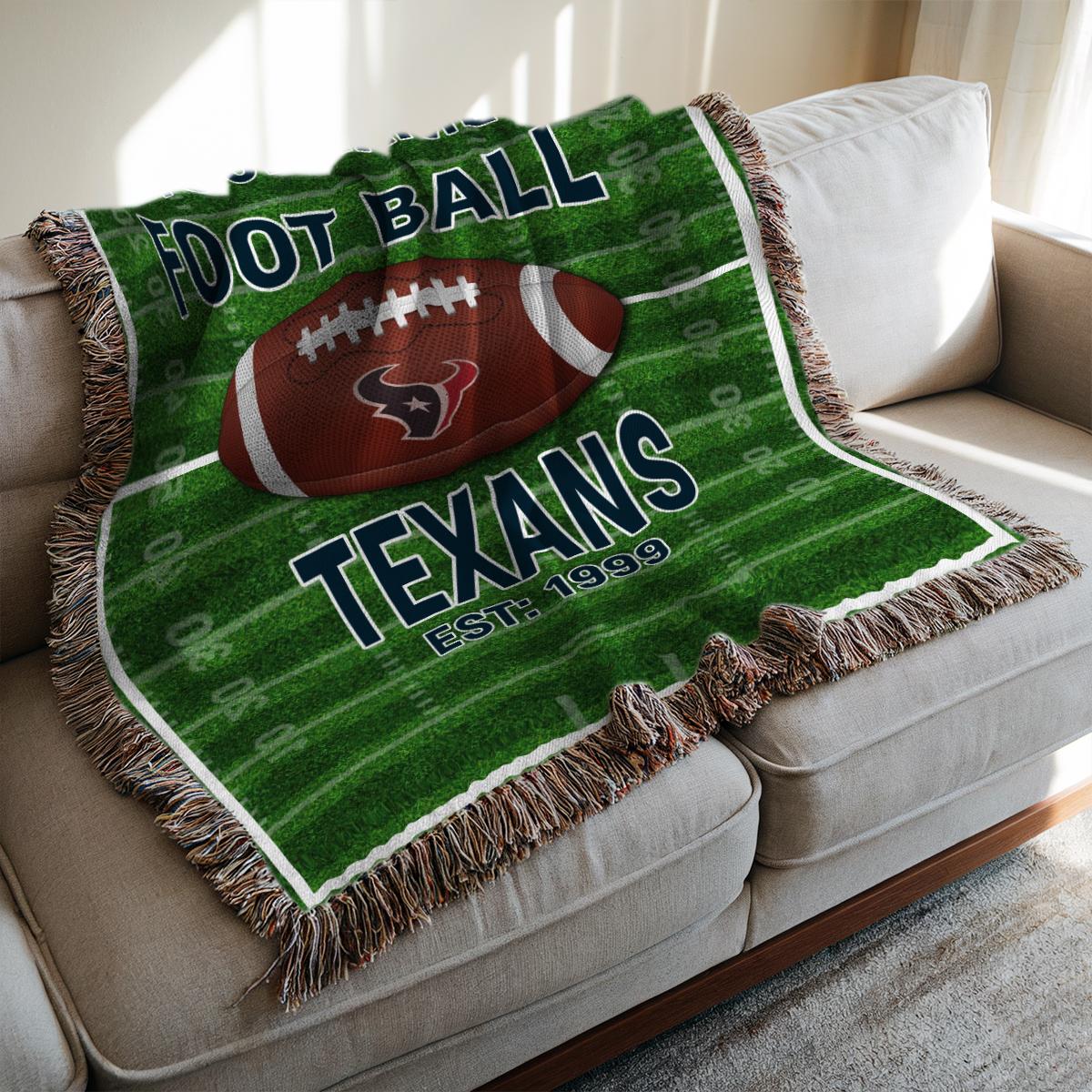 Houston Texans Premium New Woven Throw Blanket AZTGWVB000150