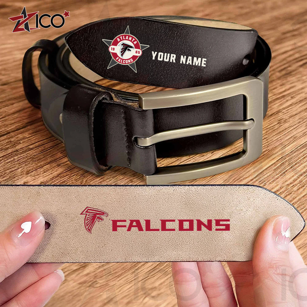 Atlanta Falcons Men Leather Belt AZTN2DMLB000002