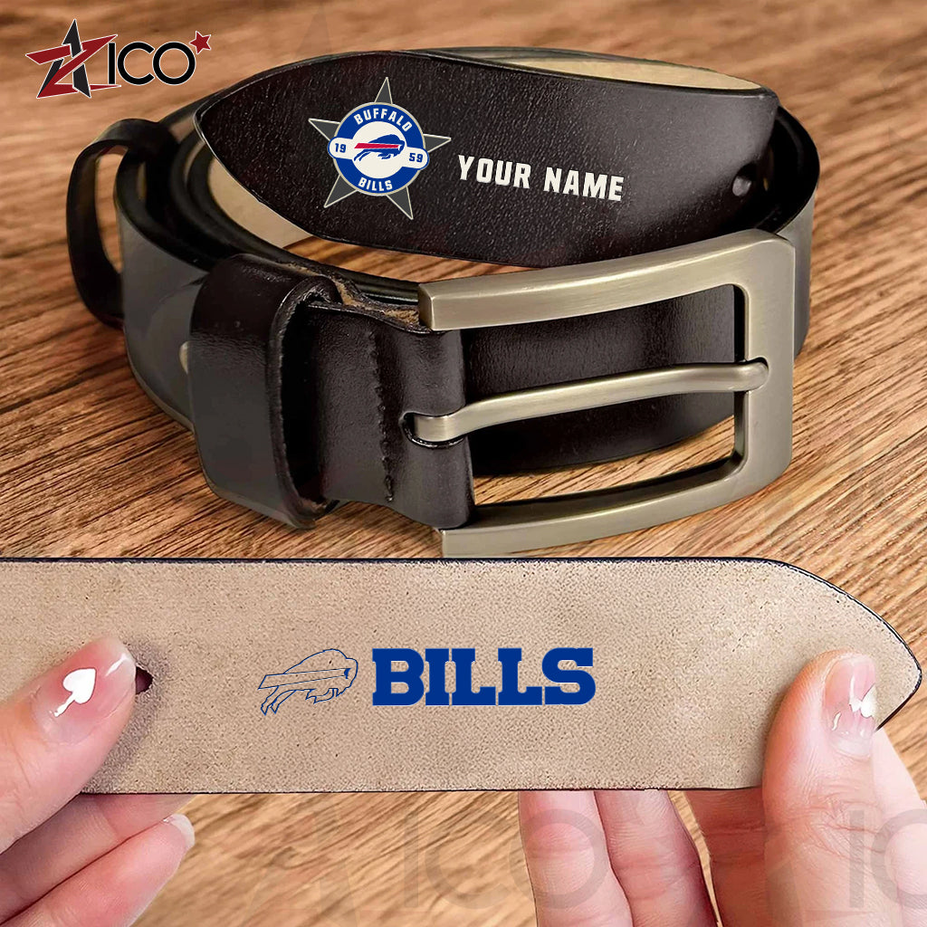 Buffalo Bills Men Leather Belt AZTN2DMLB000004