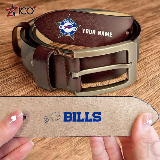 Buffalo Bills Men Leather Belt AZTN2DMLB000004