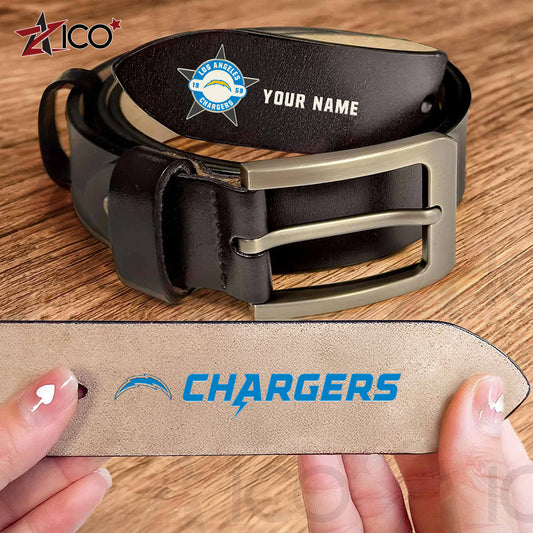 Los Angeles Chargers Men Leather Belt AZTN2DMLB000018