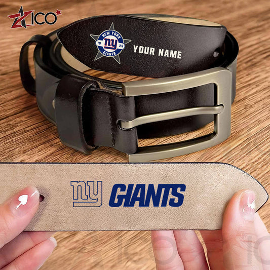 New York Giants Men Leather Belt AZTN2DMLB000024