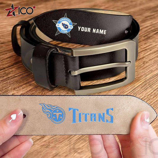 Tennessee Titans Men Leather Belt AZTN2DMLB000031